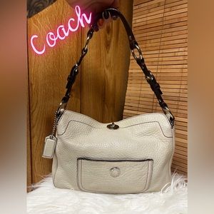 *VINTAGE COACH* Chelsea pebble leather handbag